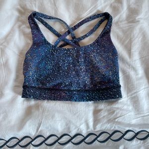 LuLuLemon Strive Multi Black Sports Bra
